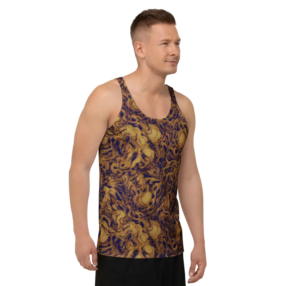 Navy Alchemy on Men's Tank Top — Right Front