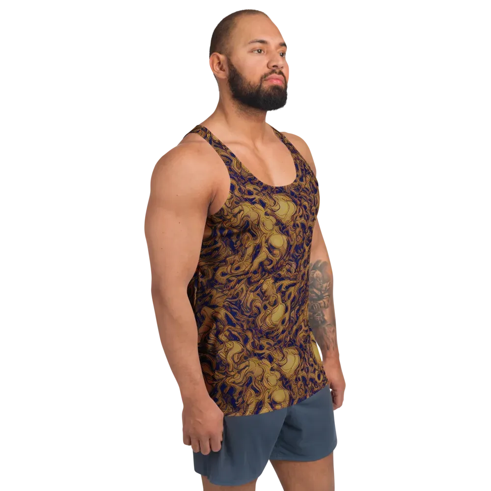 Navy Alchemy on Men's Tank Top — Right Front