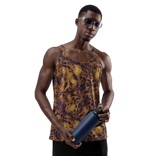 Navy Alchemy on a Men's Tank Top