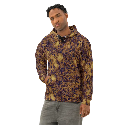 Navy Alchemy on a Cotton Hoodie