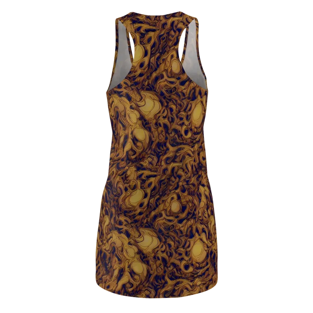 Navy Alchemy on Racerback Dress — Back