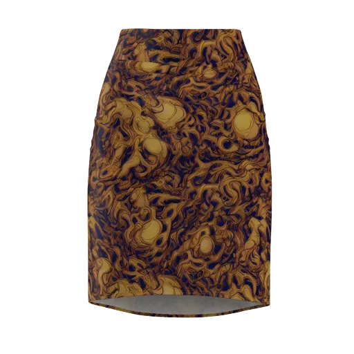 Navy Alchemy on a Pencil Skirt