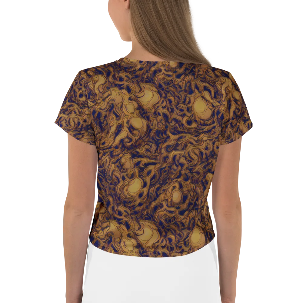 Navy Alchemy on Crop Tee — Back
