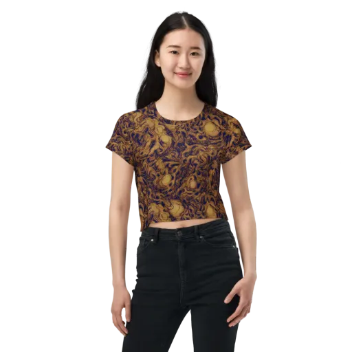 Navy Alchemy on a Crop Tee