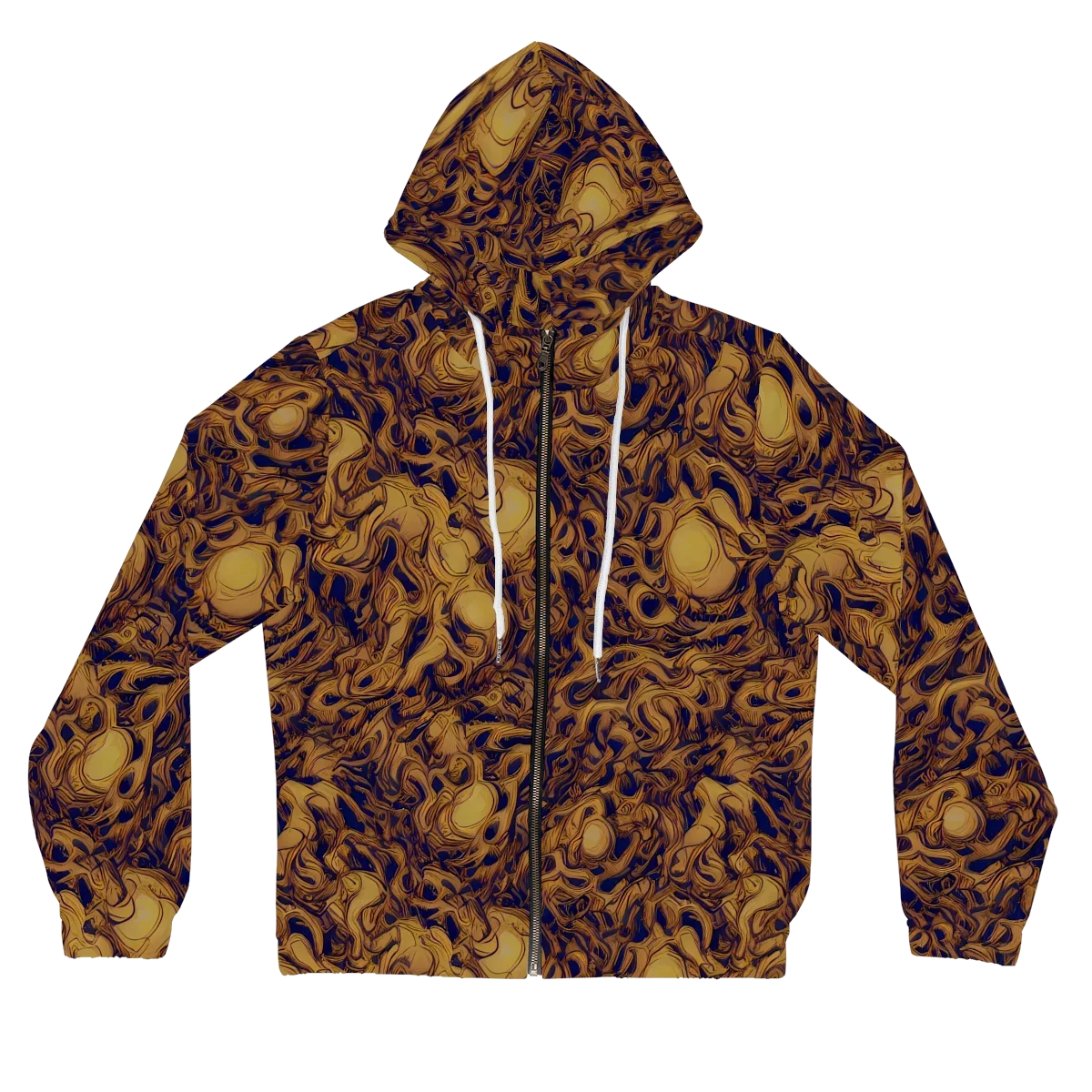 Navy Alchemy on Women's Full-Zip Hoodie — Front