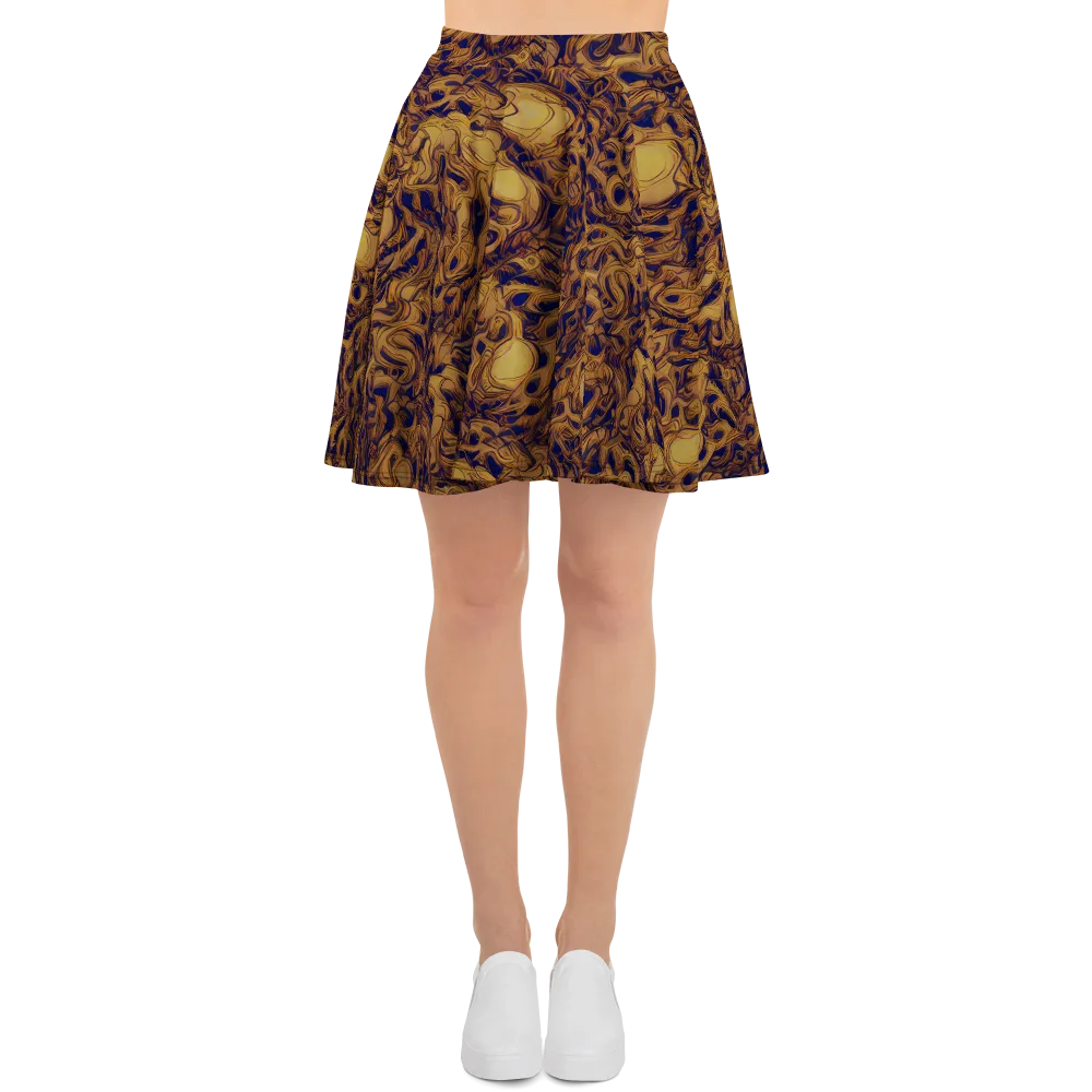 Navy Alchemy on Skater Skirt — Front