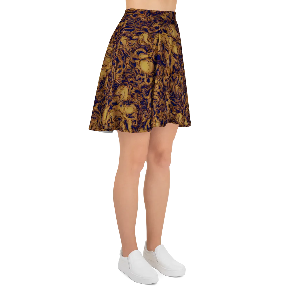 Navy Alchemy on Skater Skirt — Right