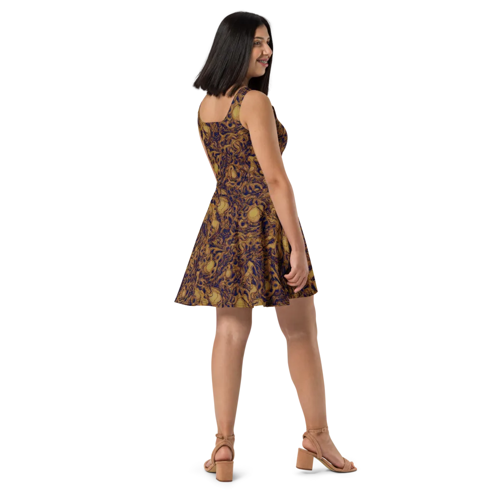 Navy Alchemy on Skater Dress — Right