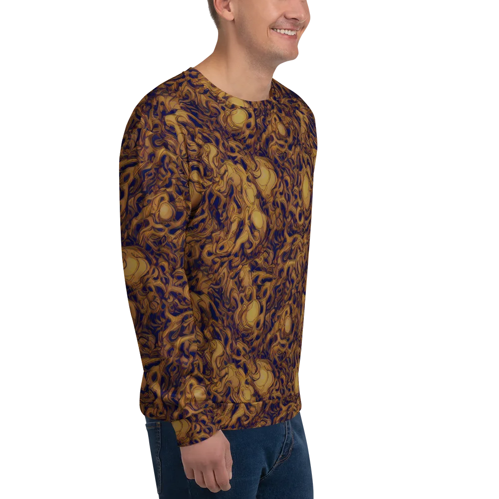 Navy Alchemy on Sweatshirt — Right Front