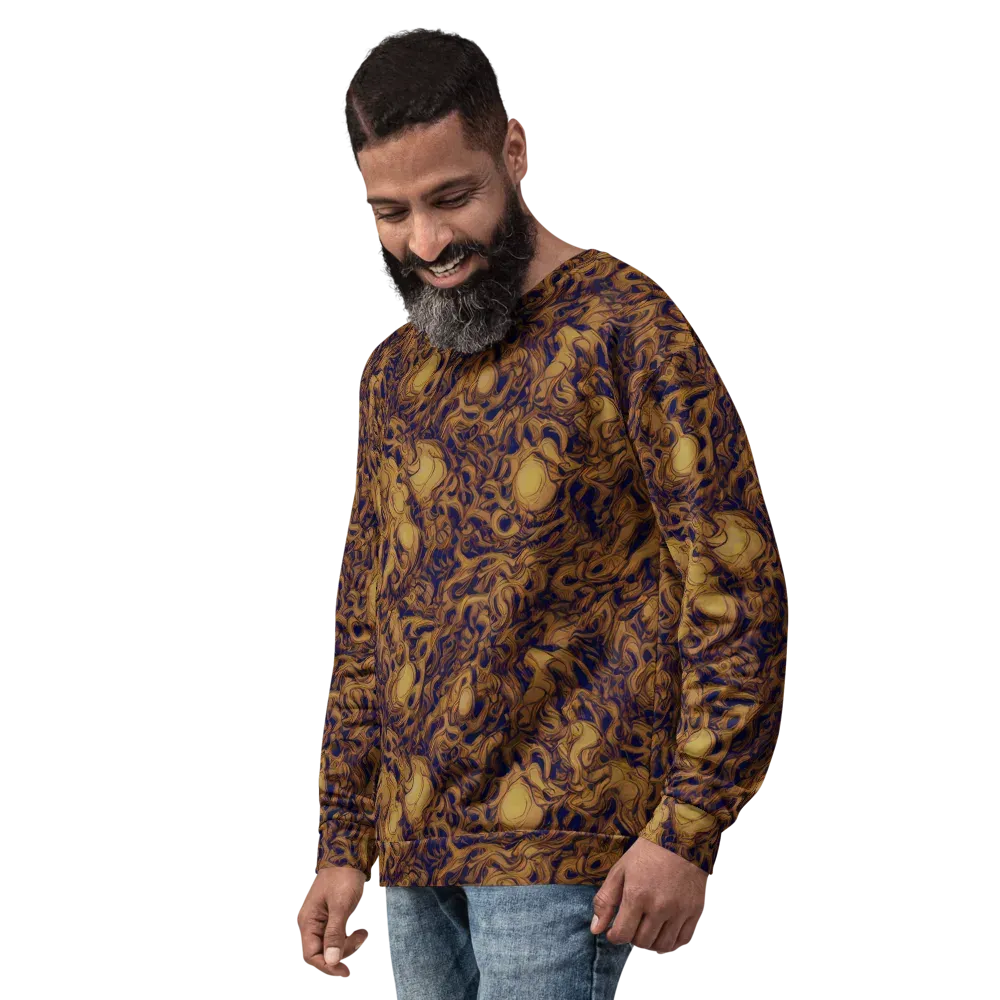 Navy Alchemy on Sweatshirt — Left Front