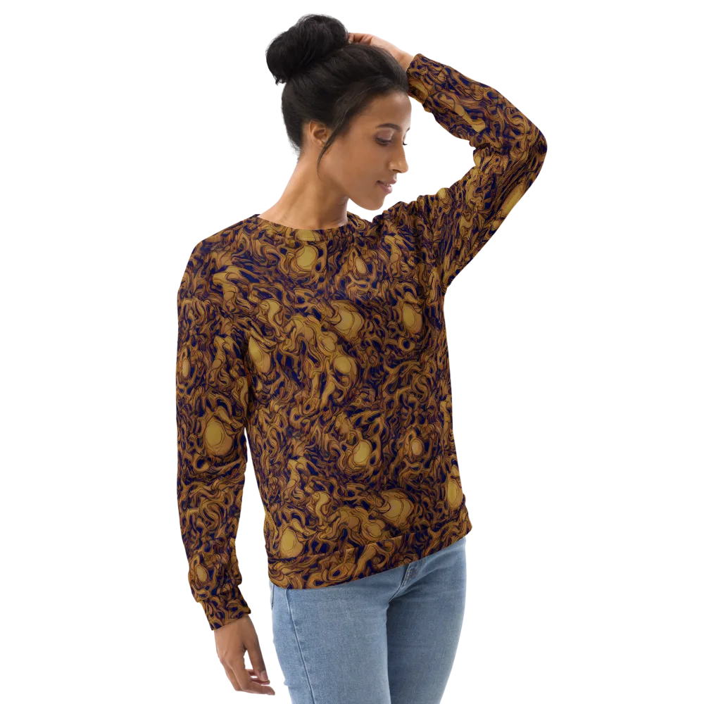 Navy Alchemy on Sweatshirt — Right Front