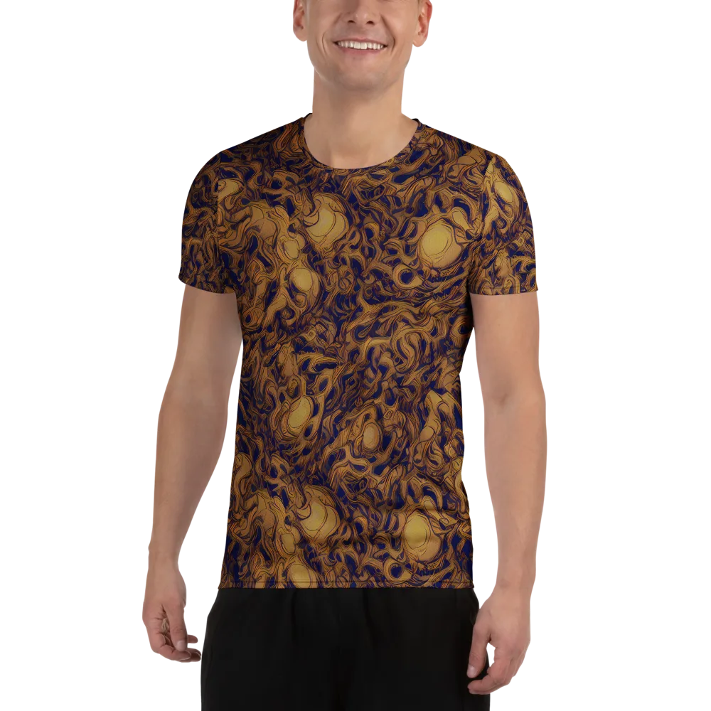 Navy Alchemy on Men's Athletic T-Shirt — Front