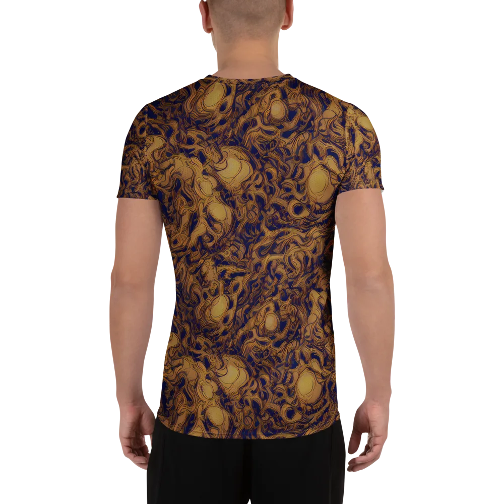 Navy Alchemy on Men's Athletic T-Shirt — Back