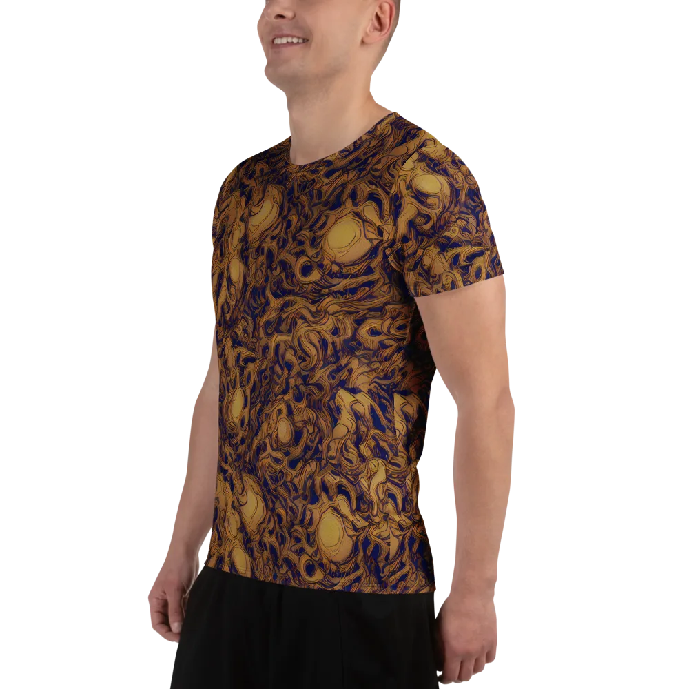 Navy Alchemy on Men's Athletic T-Shirt — Left
