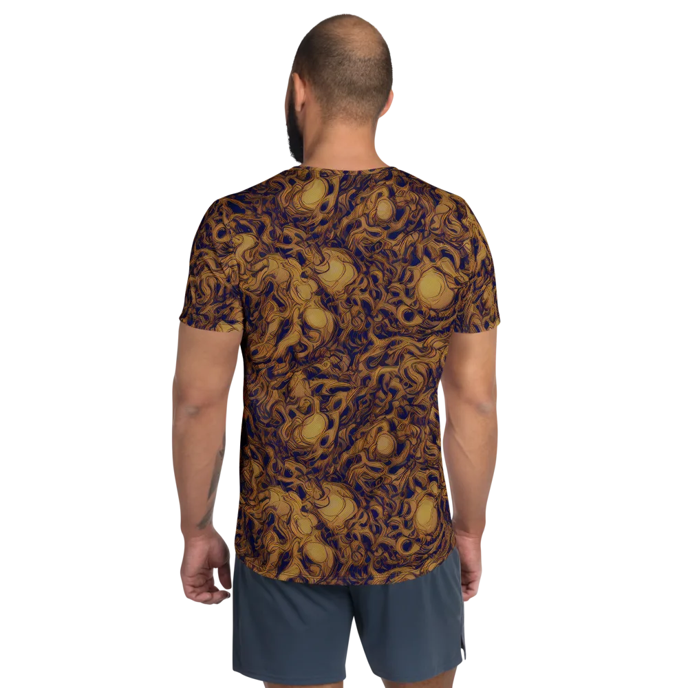 Navy Alchemy on Men's Athletic T-Shirt — Back