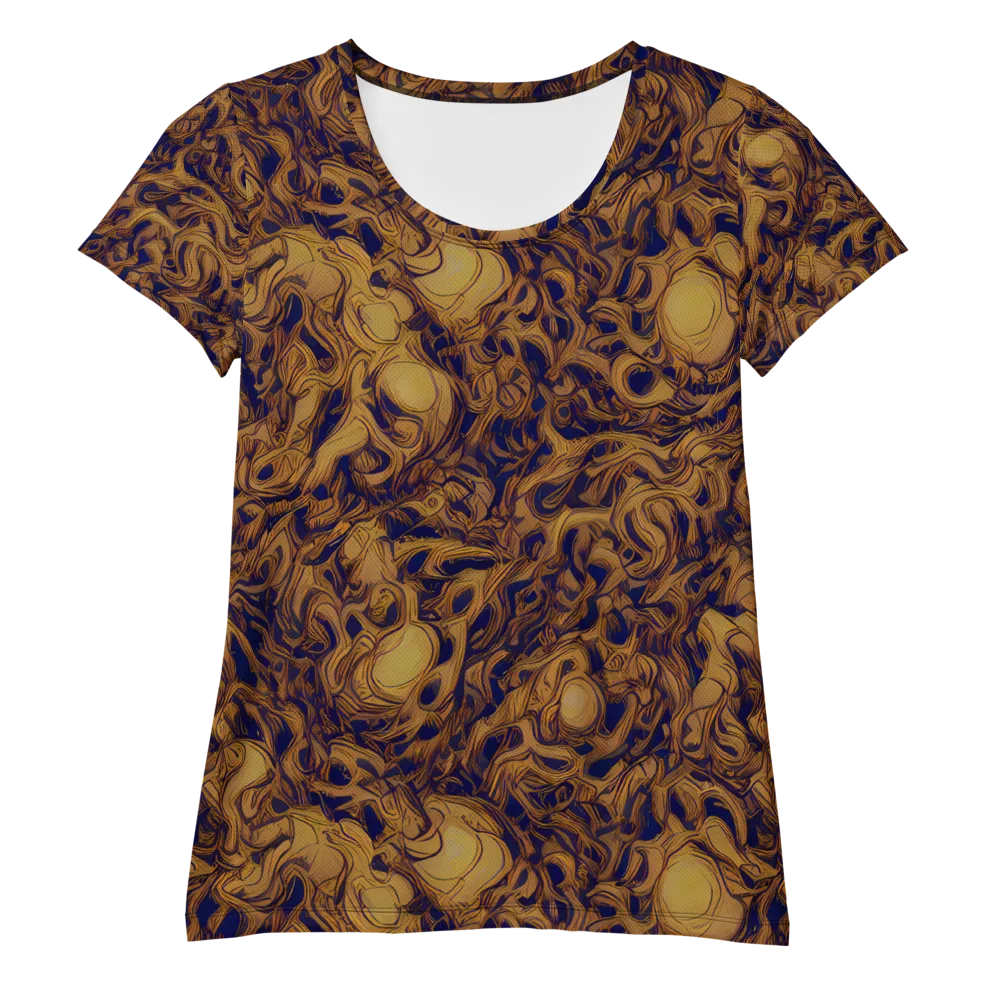Navy Alchemy on Women's Athletic T-Shirt — Front