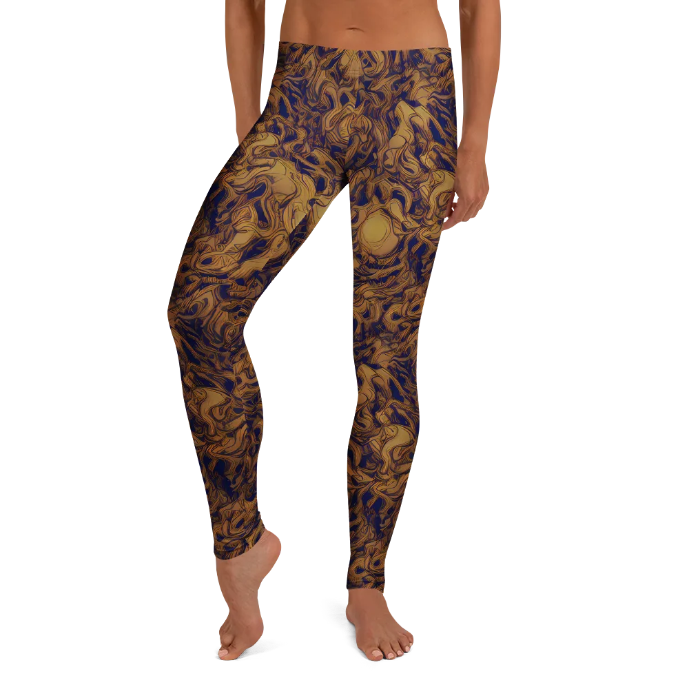 Navy Alchemy on Leggings — Front