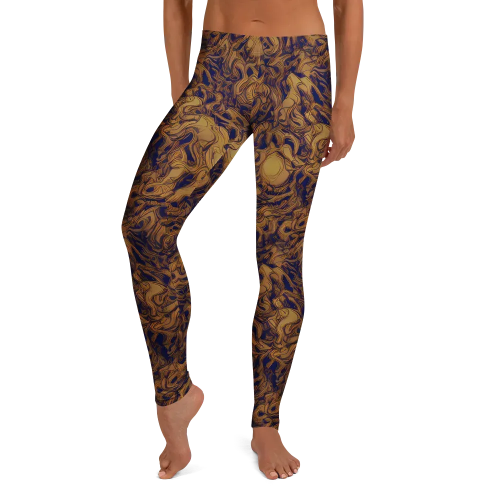 Navy Alchemy on Leggings — Front