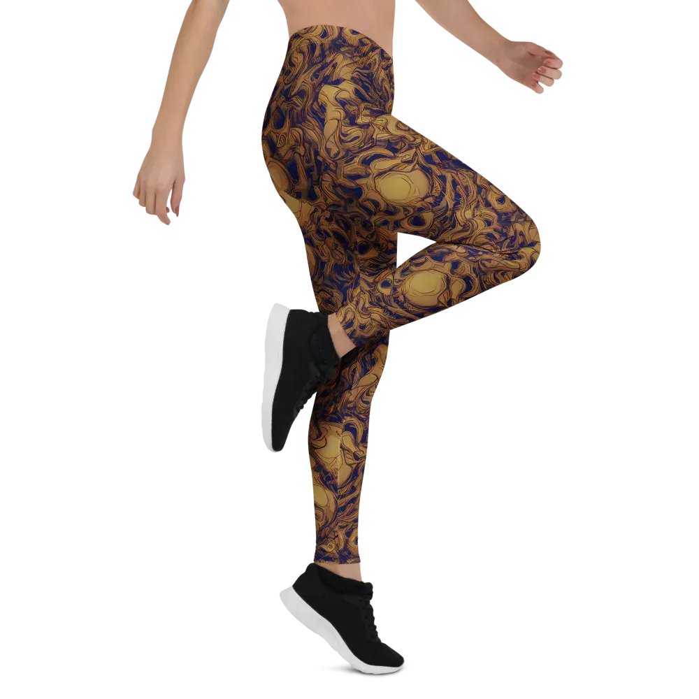 Navy Alchemy on Leggings — Right