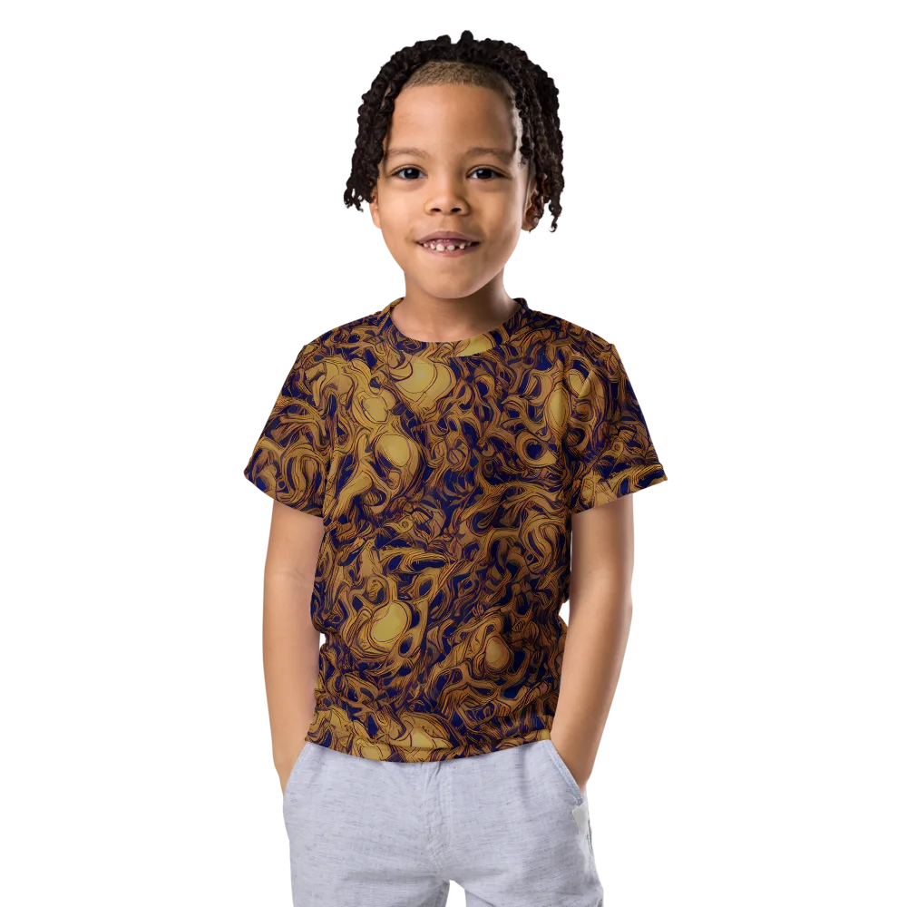Navy Alchemy on Kids Crew Neck T-Shirt — Front