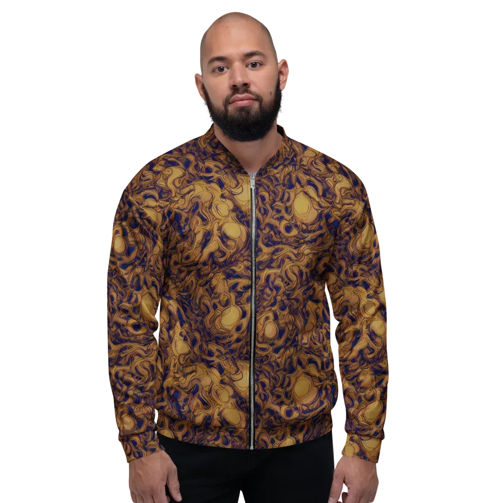 Navy Alchemy on Bomber Jacket — Front