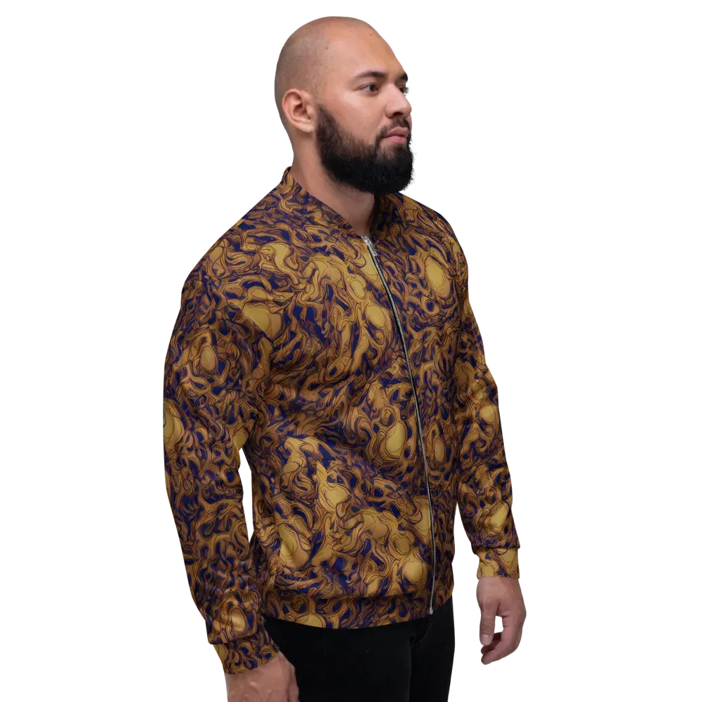Navy Alchemy on Bomber Jacket — Right