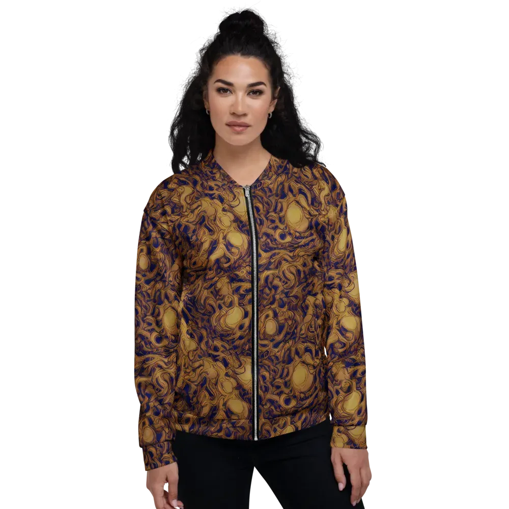 Navy Alchemy on Bomber Jacket — Front