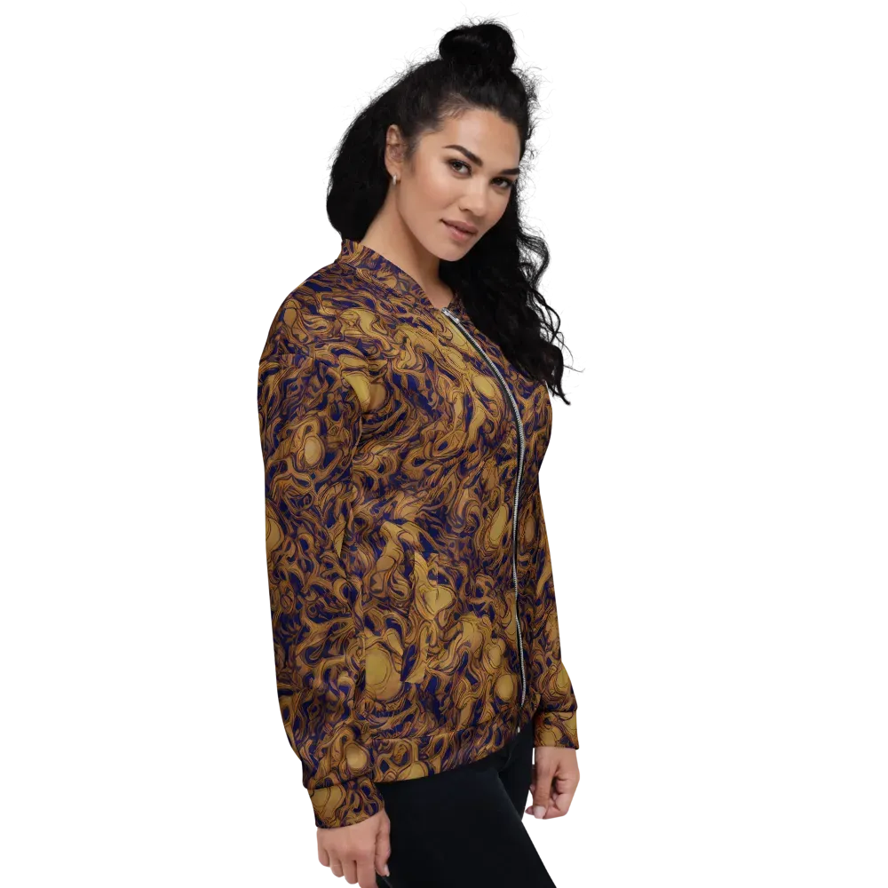Navy Alchemy on Bomber Jacket — Right