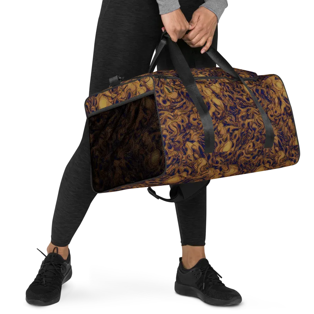 Navy Alchemy on Duffle Bag — Right Front