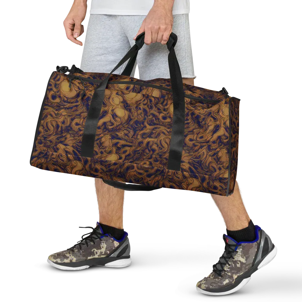Navy Alchemy on Duffle Bag — Front