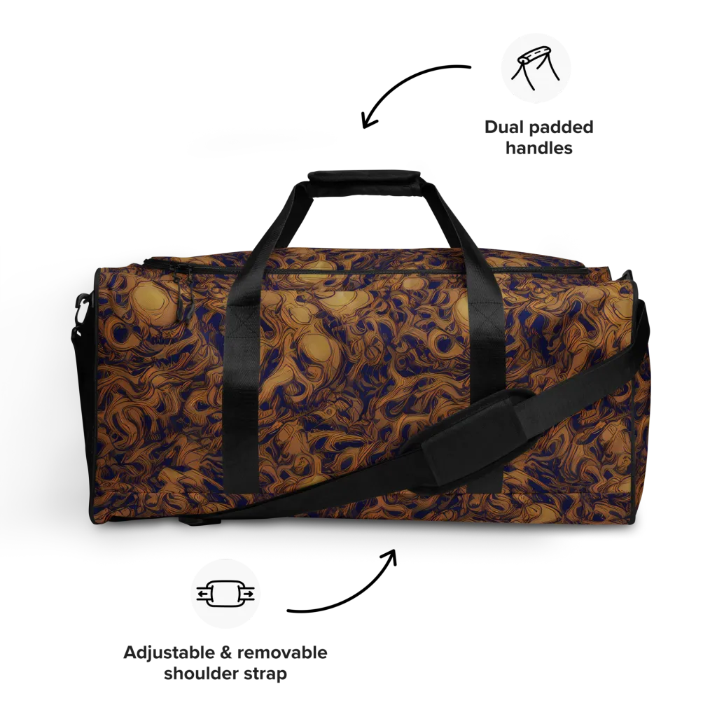 Navy Alchemy on Duffle Bag — Front