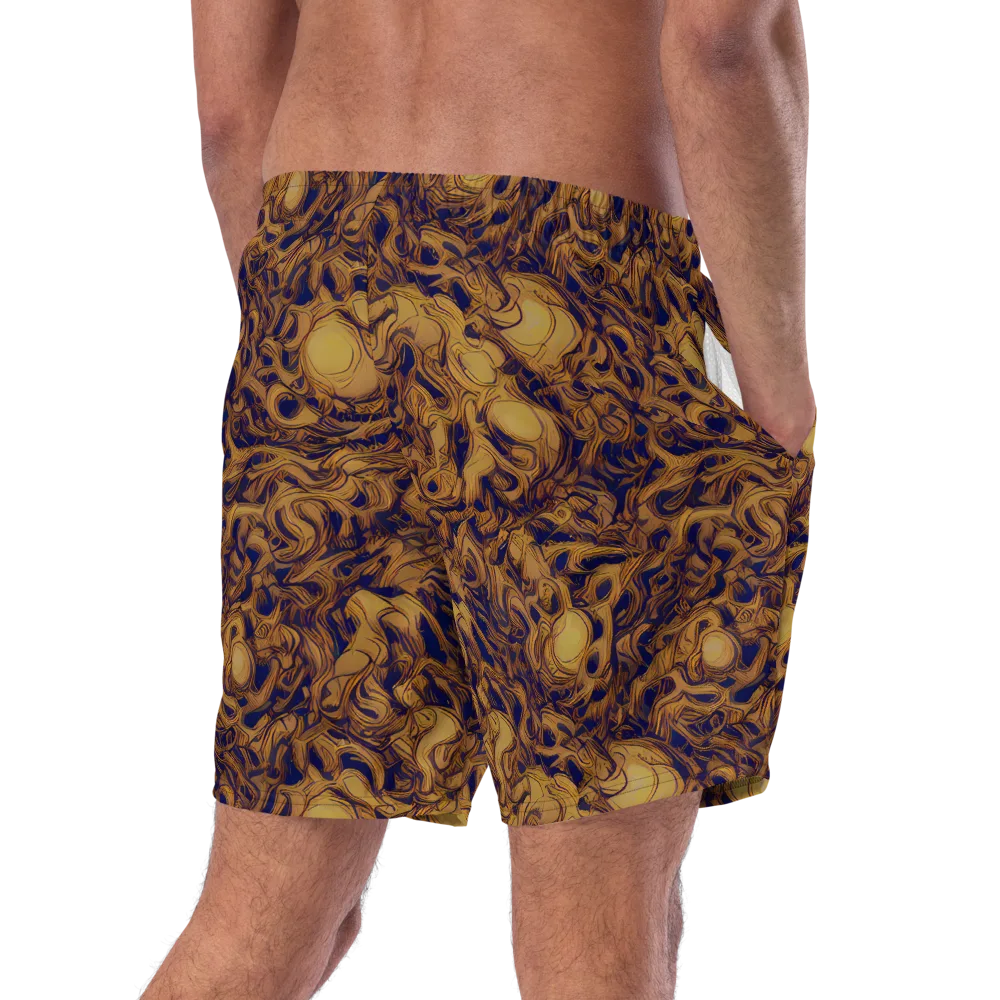 Navy Alchemy on Swim Trunks — Right Back