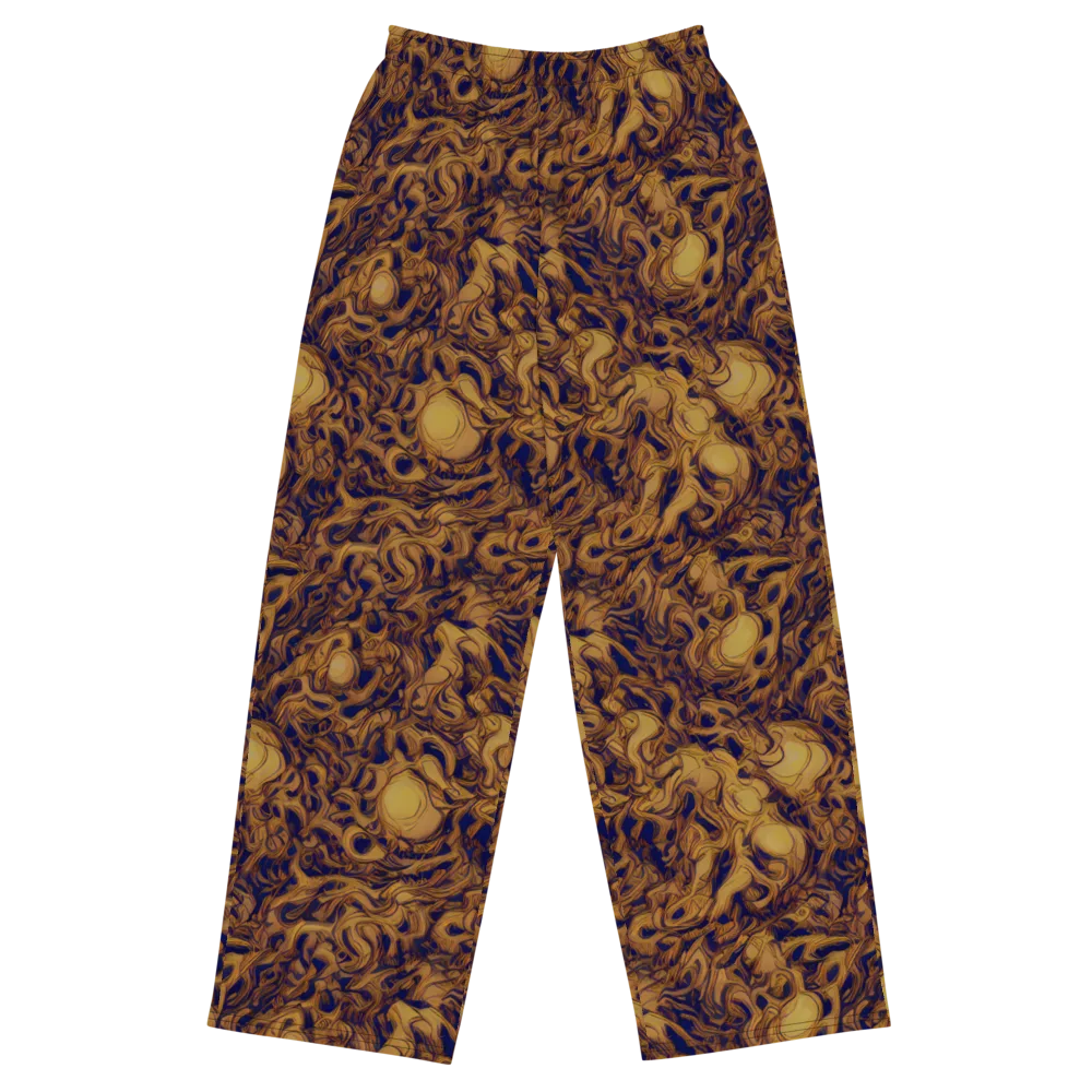 Navy Alchemy on Wide-Leg Pants — Front