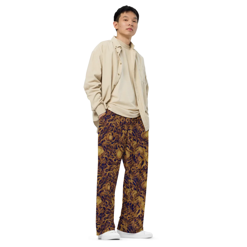 Navy Alchemy on Wide-Leg Pants — Right Front