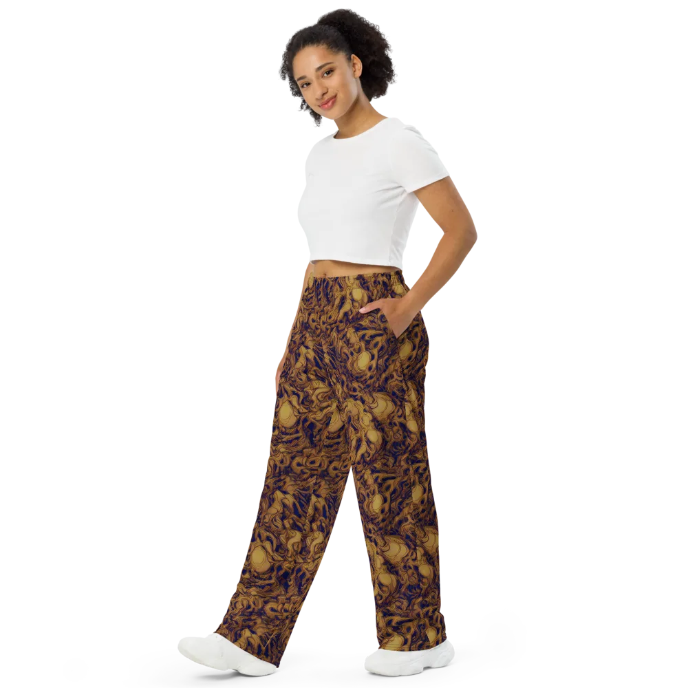 Navy Alchemy on Wide-Leg Pants — Left Front