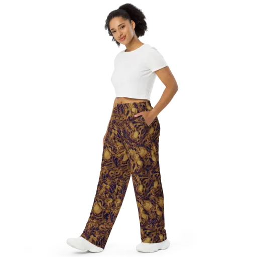 Navy Alchemy on a Wide-Leg Pants