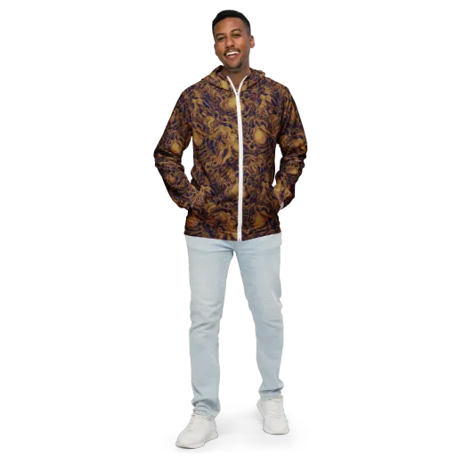 Navy Alchemy on a Men's Windbreaker