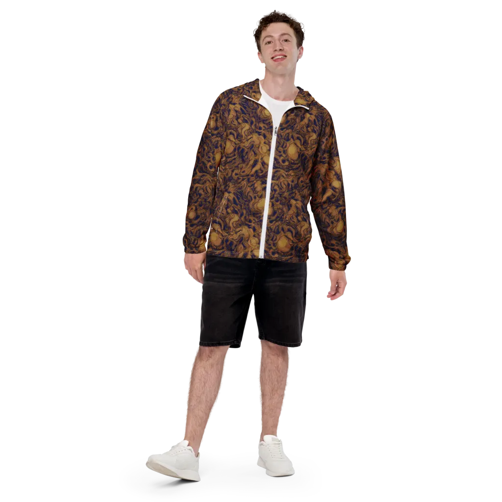Navy Alchemy on Men's Windbreaker — Front