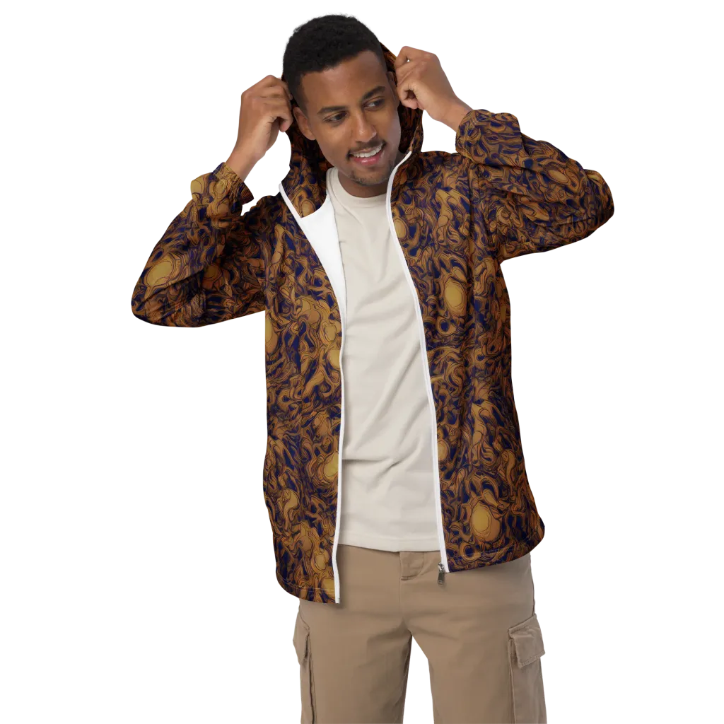 Navy Alchemy on Men's Windbreaker — Front