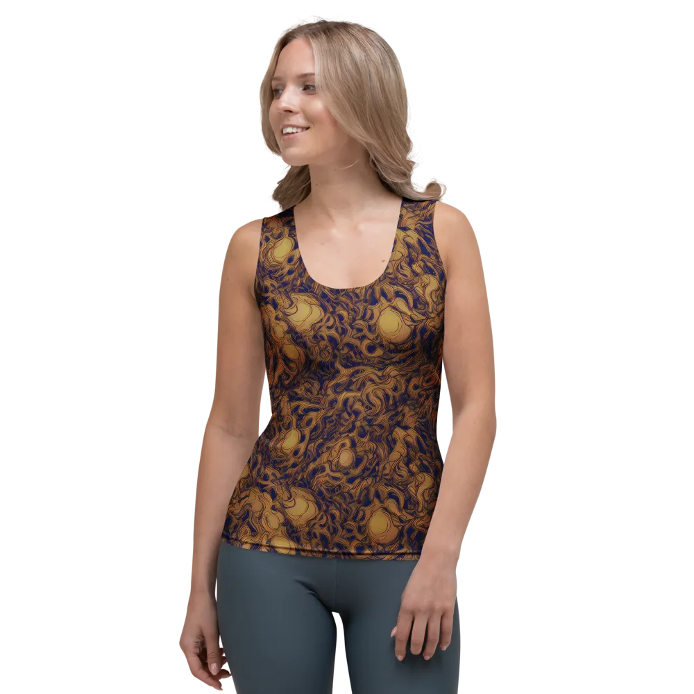 Navy Alchemy on Women's Tank Top — Front