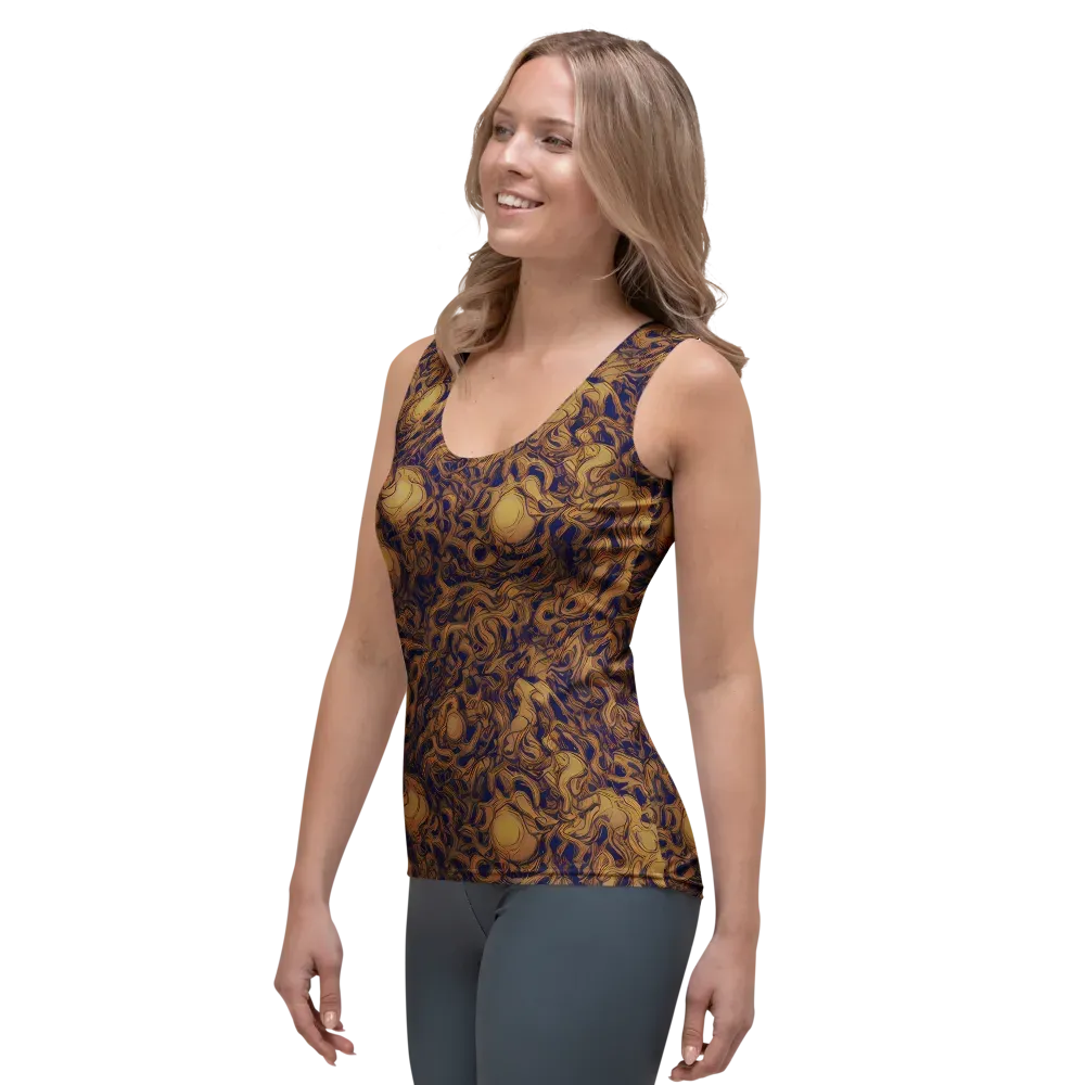 Navy Alchemy on Women's Tank Top — Left Front