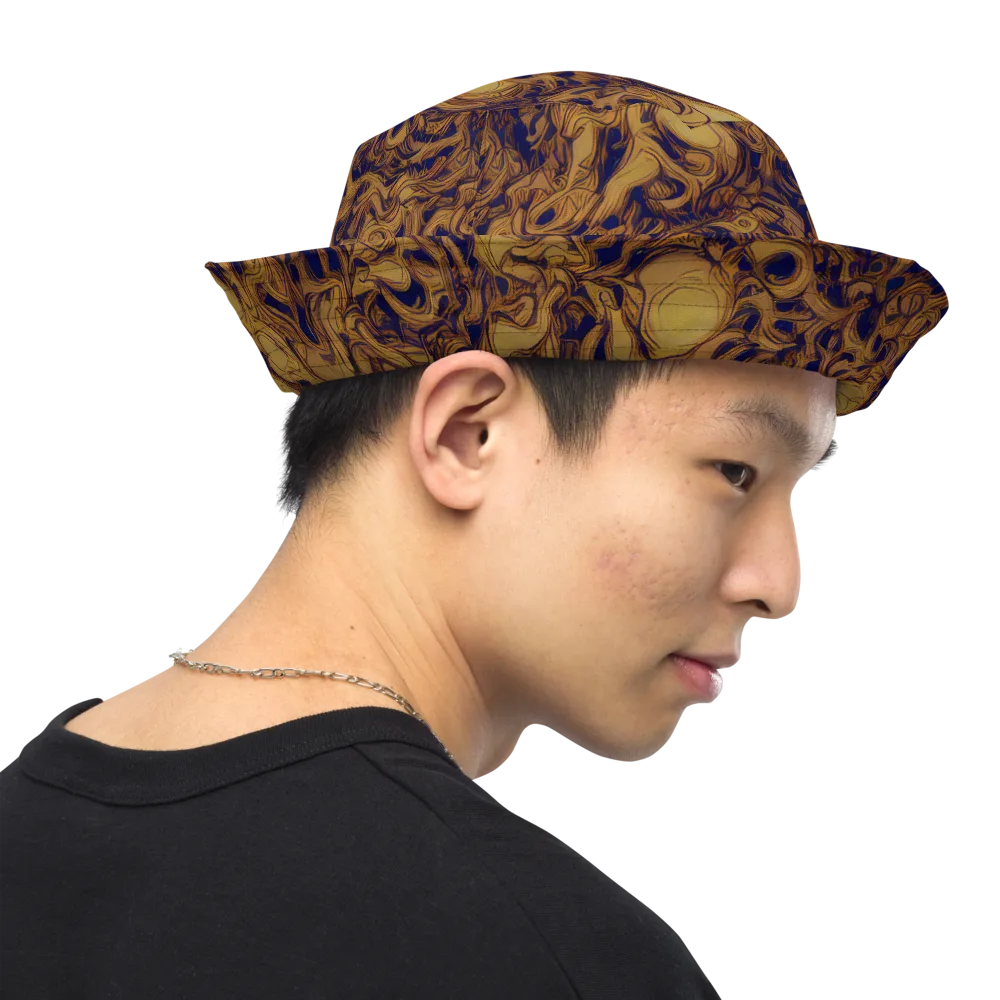 Navy Alchemy on Reversible Bucket Hat — Right Outside