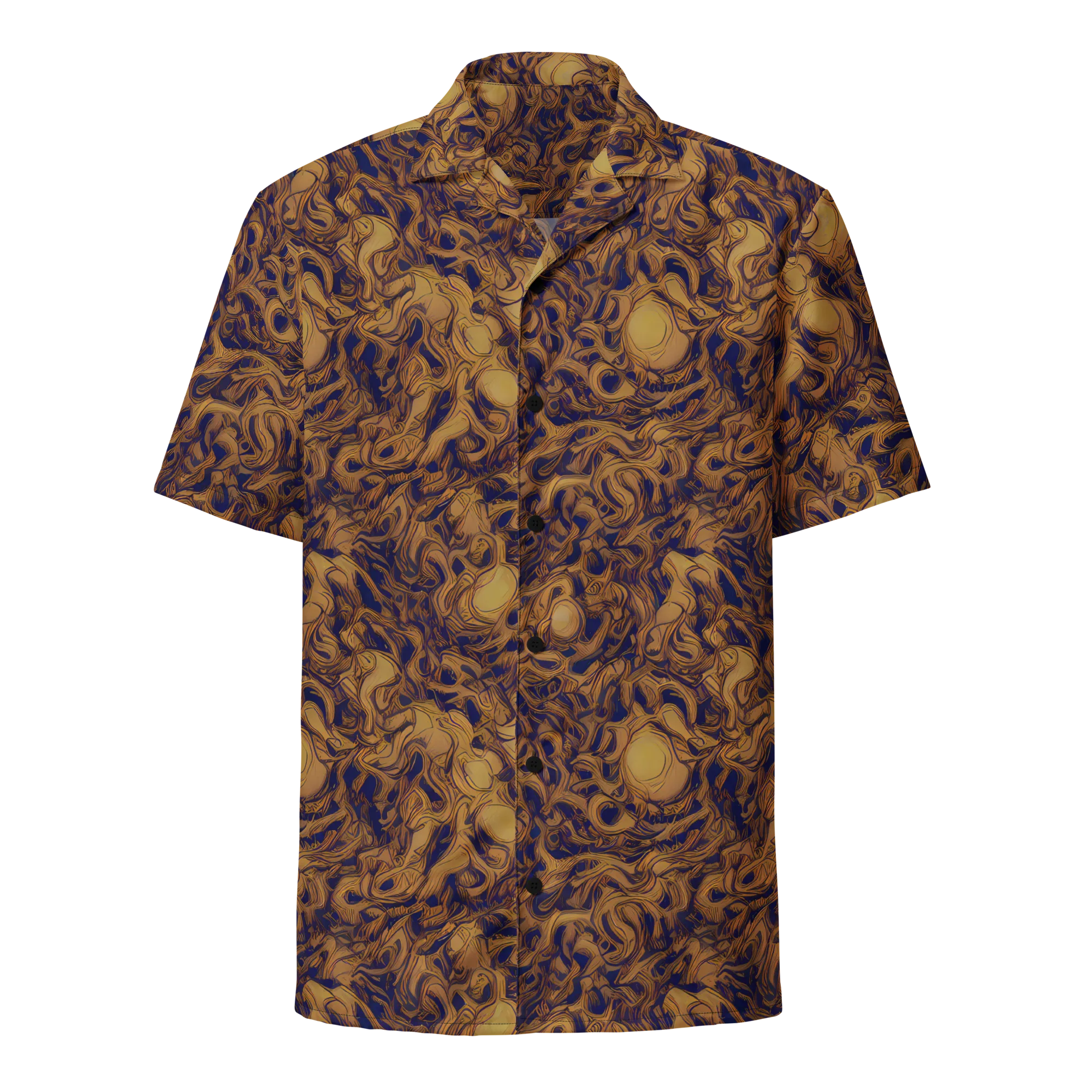 Navy Alchemy on Button Shirt — Front