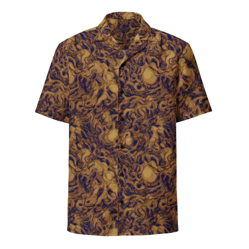 Navy Alchemy on a Button Shirt