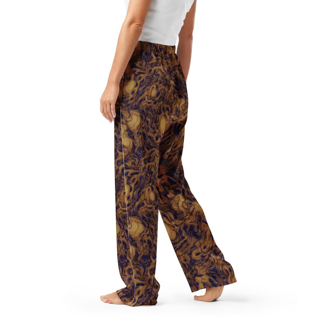 Navy Alchemy on Women's Pajama Pants — Left