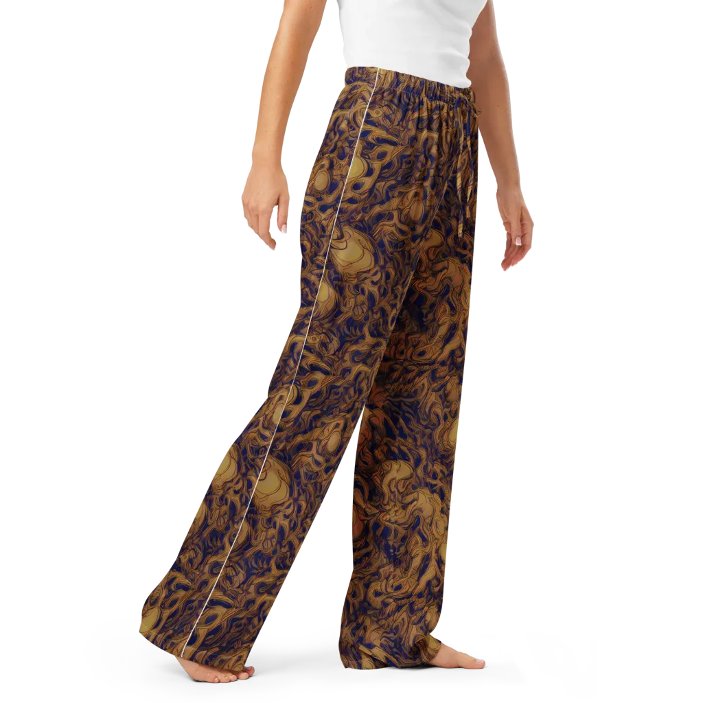 Navy Alchemy on Women's Pajama Pants — Right Front