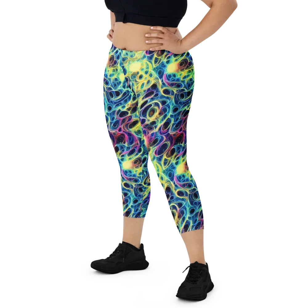 Biolume Drift on Capri Leggings — Front