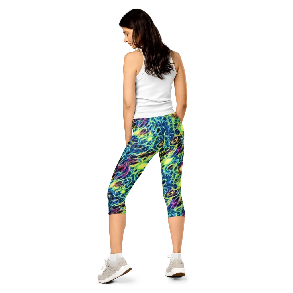 Biolume Drift on Capri Leggings — Back