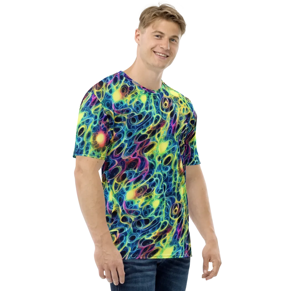 Biolume Drift on Men's Crew Neck T-Shirt — Right