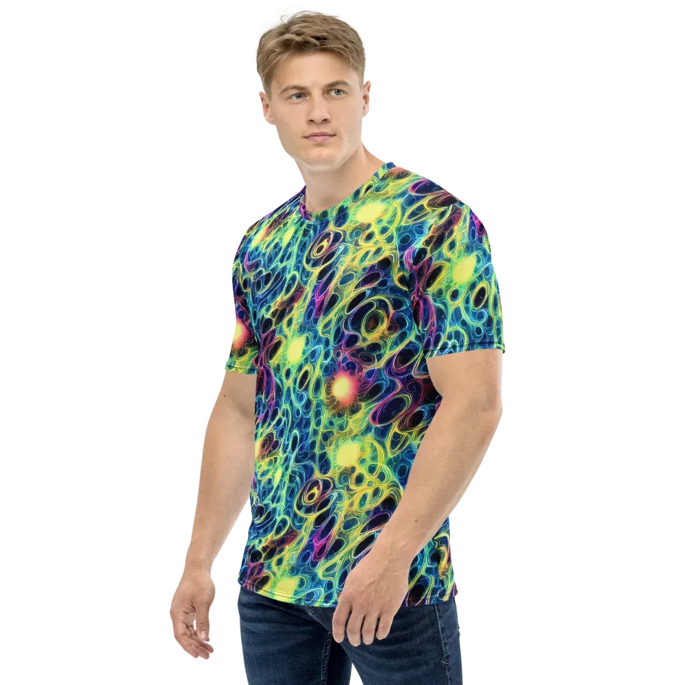 Biolume Drift on Men's Crew Neck T-Shirt — Left